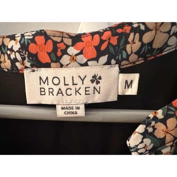 MOLLY BRACKEN BUTTONDOWN MAXI DRESS MEDIUM - Picture 3 of 7